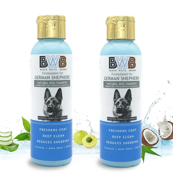 BWB_Natural_Dog_Shampoo_for_German_Shephard_.PARABEN_Free+Alcohol_Free+pH_Balance_with_Conditioner_&_Moisturiser_and_Added_Alovera,NEEM,Coconut_&_Amla_extracts_(Pack_of_2(120ML+120ML))