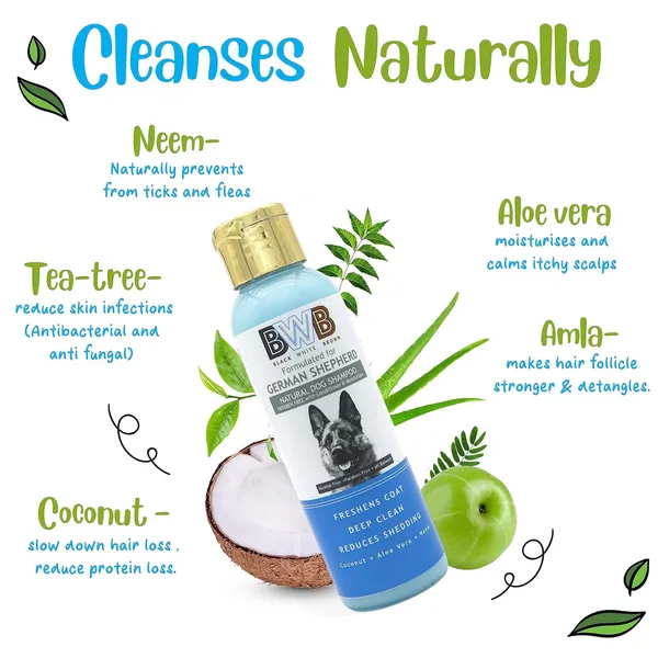 BWB_Natural_Dog_Shampoo_for_German_Shephard_.PARABEN_Free+Alcohol_Free+pH_Balance_with_Conditioner_&_Moisturiser_and_Added_Alovera,NEEM,Coconut_&_Amla_extracts_(Pack_of_2(120ML+120ML))
