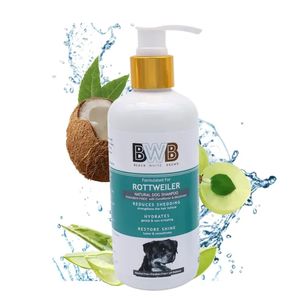 BWB_Natural_Dog_Shampoo_for_Rottweiler.PARABEN_Free+Alcohol_Free+pH_Balance_with_Conditioner_&_Moisturiser_and_Added_Alovera,NEEM,Coconut_&_Amla_extracts_(300ML)