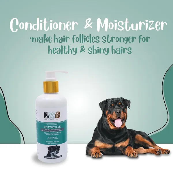 BWB_Natural_Dog_Shampoo_for_Rottweiler.PARABEN_Free+Alcohol_Free+pH_Balance_with_Conditioner_&_Moisturiser_and_Added_Alovera,NEEM,Coconut_&_Amla_extracts_(300ML)