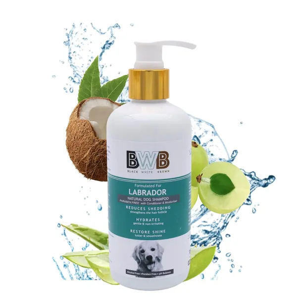 BWB_Natural_Dog_Shampoo_for_Labrador_.PARABEN_Free+Alcohol_Free+pH_Balance_with_Conditioner_&_Moisturiser_and_Added_Alovera,NEEM,Coconut_&_Amla_extracts_(300_ml)