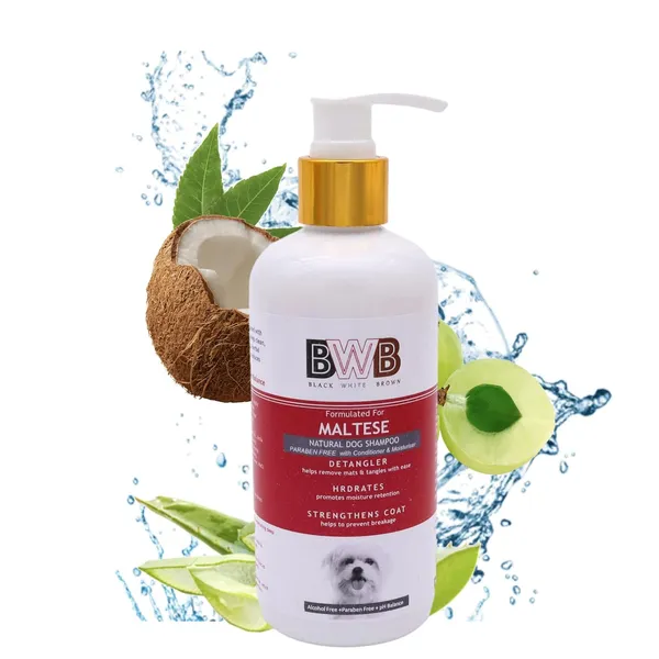 BWB_Natural_Dog_Shampoo_for_Maltese_.PARABEN_Free+Alcohol_Free+pH_Balance_with_Conditioner_&_Moisturiser_and_Added_Alovera,NEEM,Coconut_&_Amla_extracts_(250_ml)