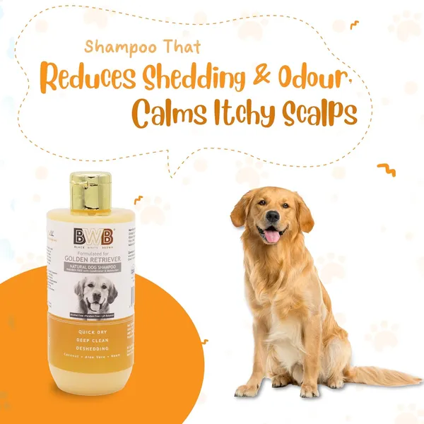 BWB_Natural_Dog_Shampoo_for_Golden_Retriever(Combo_Pack_250ml_+_250ml)_.PARABEN_Free+Alcohol_Free+pH_Balance_with_Conditioner_&_Moisturiser_and_Added_Alovera,NEEM,Coconut_&_Amla_extracts_(500_ML)