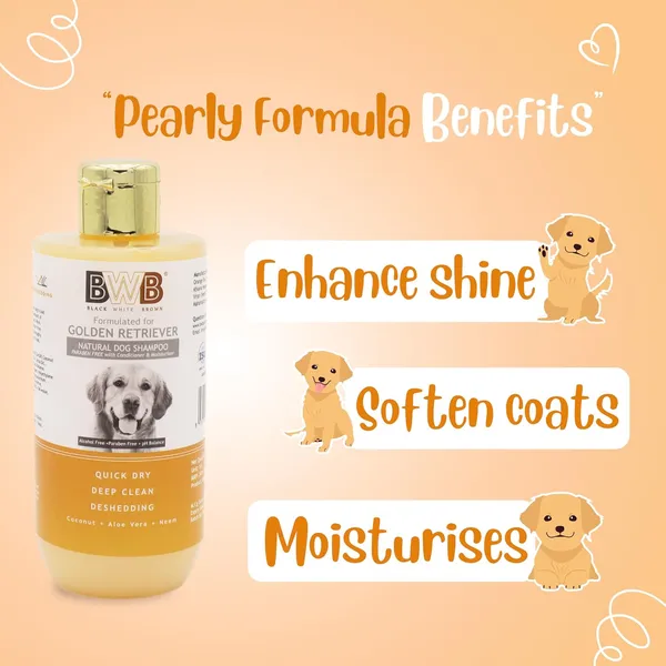 BWB_Natural_Dog_Shampoo_for_Golden_Retriever(Combo_Pack_250ml_+_250ml)_.PARABEN_Free+Alcohol_Free+pH_Balance_with_Conditioner_&_Moisturiser_and_Added_Alovera,NEEM,Coconut_&_Amla_extracts_(500_ML)