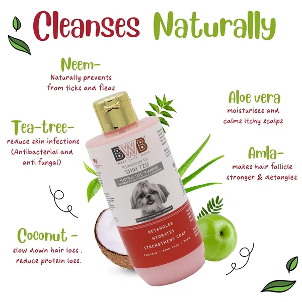 BWB_Natural_Dog_Shampoo_for_Shihtzu(Combo_Pack_250ml_+_250ml)_.PARABEN_Free+Alcohol_Free+pH_Balance_with_Conditioner_&_Moisturiser_and_Added_Alovera,NEEM,Coconut_&_Amla_extracts_(500_ML)