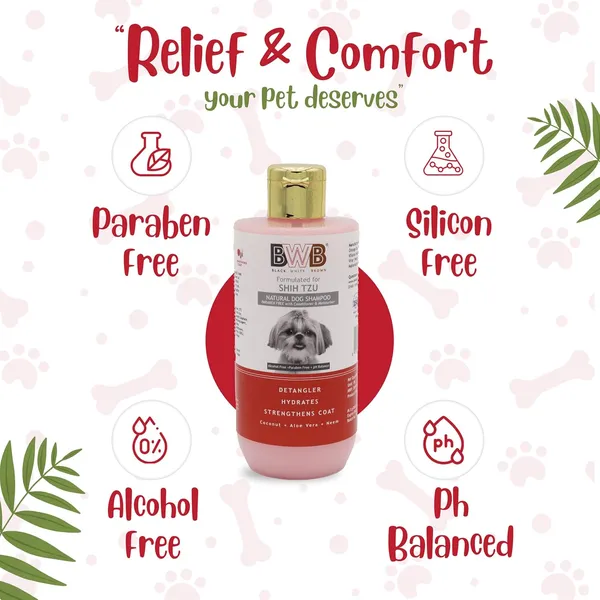 BWB_Natural_Dog_Shampoo_for_Shihtzu(Combo_Pack_250ml_+_250ml)_.PARABEN_Free+Alcohol_Free+pH_Balance_with_Conditioner_&_Moisturiser_and_Added_Alovera,NEEM,Coconut_&_Amla_extracts_(500_ML)