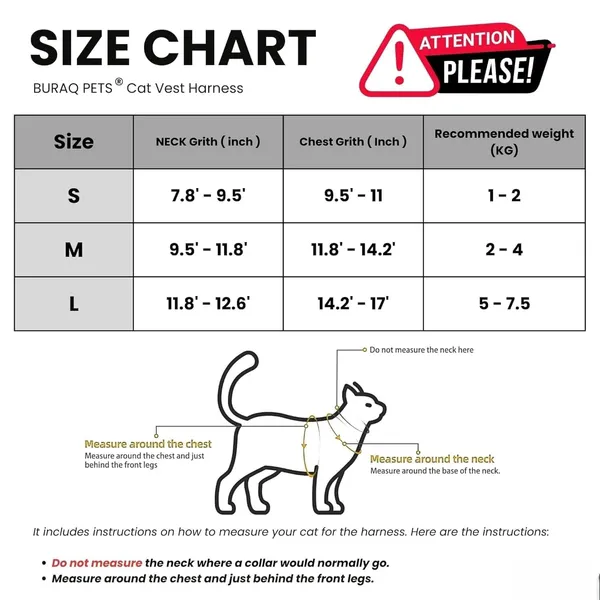 BWB_Escape-Proof_Cat_Harness_and_Leash_Set_–_Soft-Touch_Ventilated_mesh_with_Velcro_for_Safe_Outdoor_Walking,_Easy_Control,_Light_Weight,_Adjustable_Cat_Leash_with_Harness_for_Cats_(M_-_Silver)