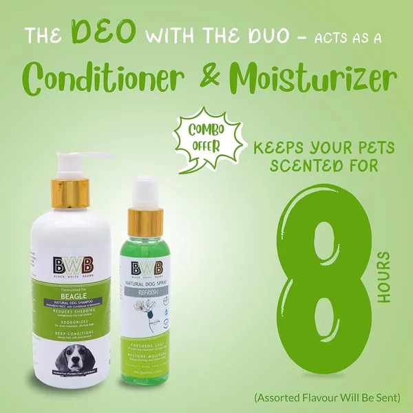 BWB_Natural_Dog_Shampoo_for_Beagle_.PARABEN_Free+Alcohol_Free+pH_Balance_with_Conditioner_&_Moisturiser_and_Added_Alovera,NEEM,Coconut_&_Amla_extracts_(300ML_+_DEOSPRAY)