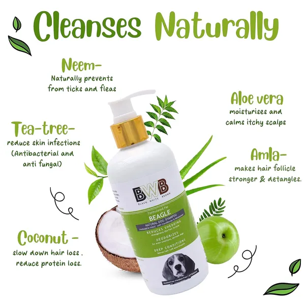 BWB_Natural_Dog_Shampoo_for_Beagle_.PARABEN_Free+Alcohol_Free+pH_Balance_with_Conditioner_&_Moisturiser_and_Added_Alovera,NEEM,Coconut_&_Amla_extracts_(300ML_+_DEOSPRAY)