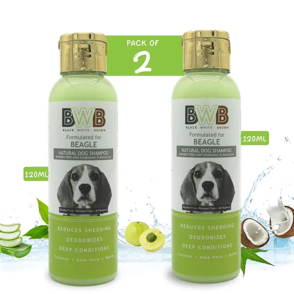 BWB_Natural_Dog_Shampoo_for_Beagle_.PARABEN_Free+Alcohol_Free+pH_Balance_with_Conditioner_&_Moisturiser_and_Added_Alovera,NEEM,Coconut_&_Amla_extracts_(Pack_of_2(120ML+120ML))
