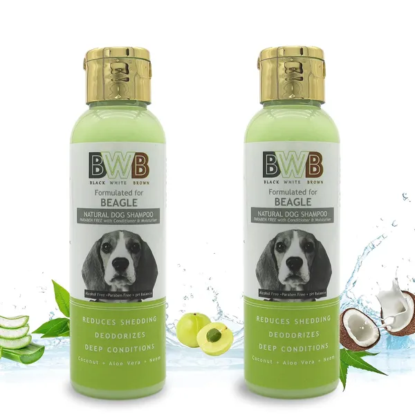 BWB_Natural_Dog_Shampoo_for_Beagle_.PARABEN_Free+Alcohol_Free+pH_Balance_with_Conditioner_&_Moisturiser_and_Added_Alovera,NEEM,Coconut_&_Amla_extracts_(Pack_of_2(120ML+120ML))