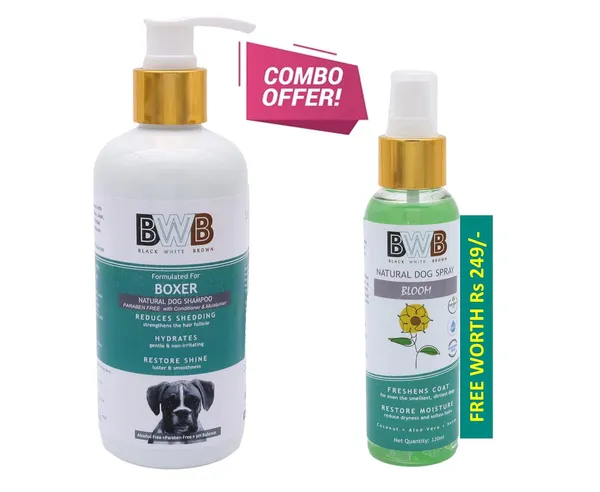 BWB_Natural_Dog_Shampoo_for_Boxer.PARABEN_Free+Alcohol_Free+pH_Balance_with_Conditioner_&_Moisturiser_and_Added_Alovera,NEEM,Coconut_&_Amla_extracts_(300_ML+DEOSPRAY)