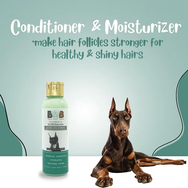 BWB_Natural_Dog_Shampoo_for_Dobermann.PARABEN_Free+Alcohol_Free+pH_Balance_with_Conditioner_&_Moisturiser_and_Added_Alovera,NEEM,Coconut_&_Amla_extracts_(Pack_of_2(120ml_+_120ml))