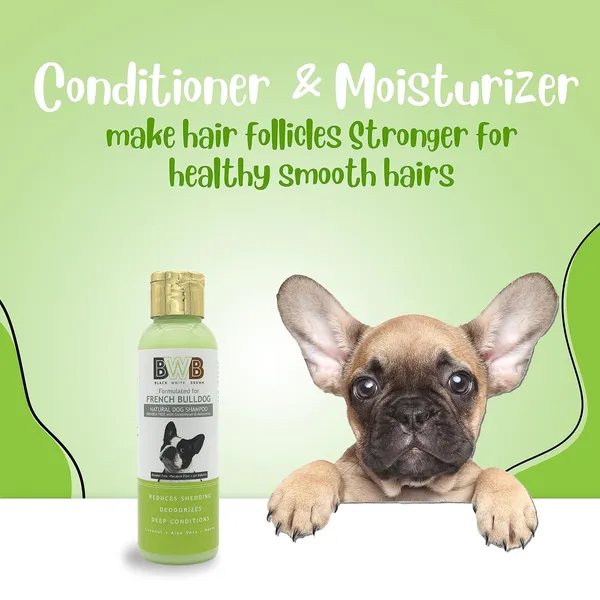 BWB_Natural_Dog_Shampoo_for_French_Bulldog_.PARABEN_Free+Alcohol_Free+pH_Balance_with_Conditioner_&_Moisturiser_and_Added_Alovera,NEEM,Coconut_&_Amla_extracts_(Pack_of_2(120ml_+_120ml))