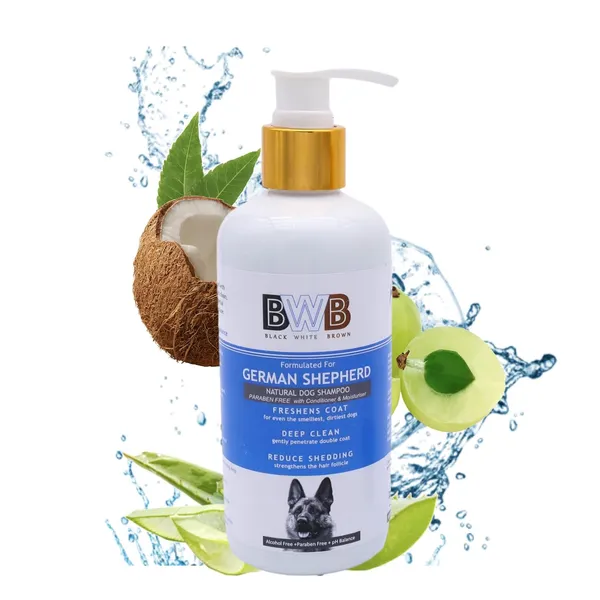BWB_Natural_Dog_Shampoo_for_German_Shepherd_.PARABEN_Free+Alcohol_Free+pH_Balance_with_Conditioner_&_Moisturiser_and_Added_Alovera,NEEM,Coconut_&_Amla_extracts_(300ML)