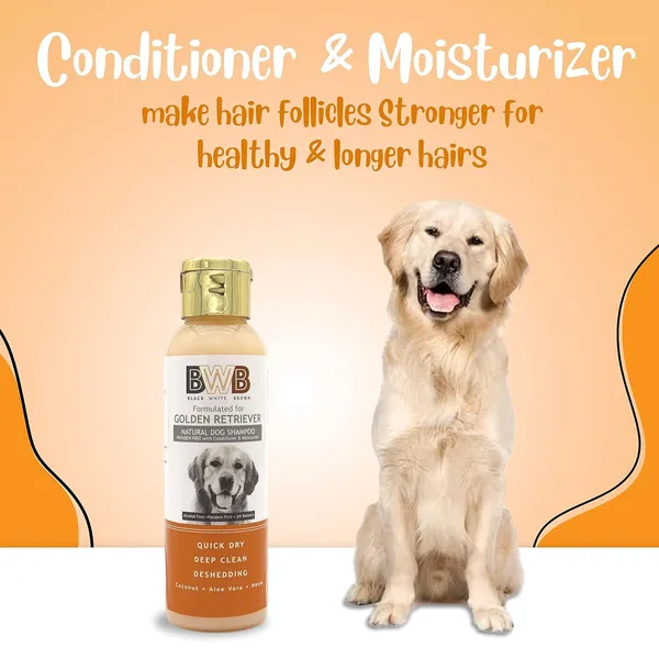 BWB_Natural_Dog_Shampoo_for_Golden_Retriever_.PARABEN_Free+Alcohol_Free+pH_Balance_with_Conditioner_&_Moisturiser_and_Added_Alovera,NEEM,Coconut_&_Amla_extracts_(Pack_of_2(120ML_+120ML))
