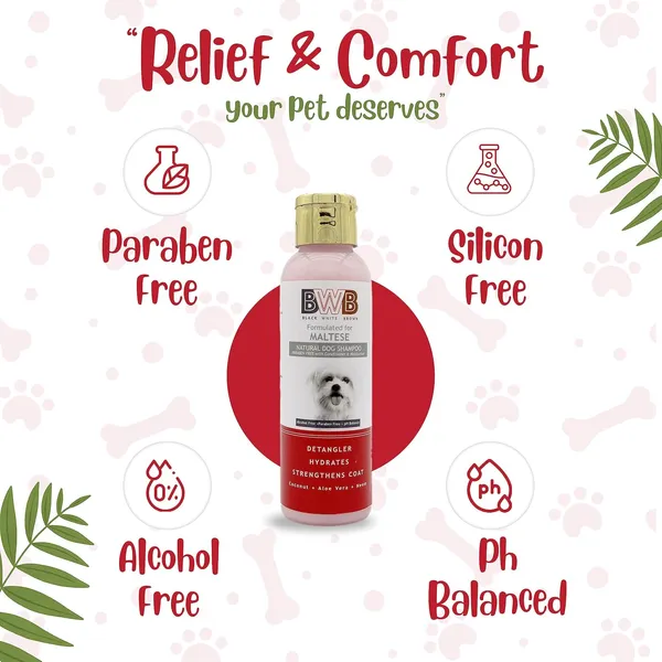 BWB_Natural_Dog_Shampoo_for_Maltese_.PARABEN_Free+Alcohol_Free+pH_Balance_with_Conditioner_&_Moisturiser_and_Added_Alovera,NEEM,Coconut_&_Amla_extracts_(Pack_of_2(120ml_+120ml))