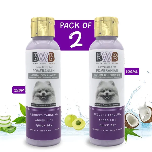 BWB_Natural_Dog_Shampoo_for_Pomeranian_.PARABEN_Free+Alcohol_Free+pH_Balance_with_Conditioner_&_Moisturiser_and_Added_Alovera,NEEM,Coconut_&_Amla_extracts_(Pack_of_2_(120ml_+_120ml))
