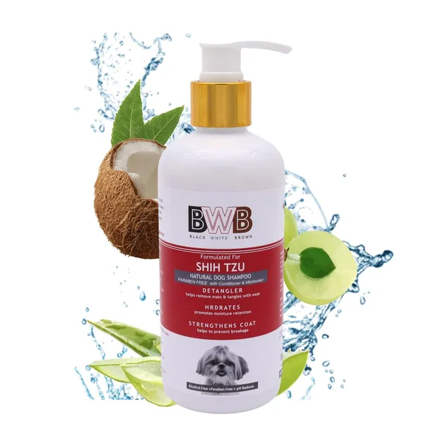 BWB_Natural_Dog_Shampoo_for_Shihtzu_.PARABEN_Free+Alcohol_Free+pH_Balance_with_Conditioner_&_Moisturiser_and_Added_Alovera,NEEM,Coconut_&_Amla_extracts_(300_ml)