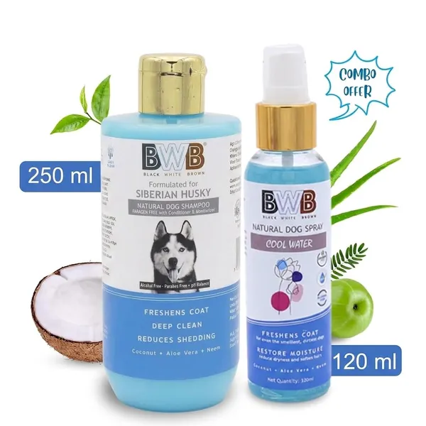 BWB_Natural_Dog_Shampoo_for_Siberian_Husky_.PARABEN_Free+Alcohol_Free+pH_Balance_with_Conditioner_&_Moisturiser_and_Added_Alovera,NEEM,Coconut_&_Amla_extracts_(250ML_+_DEOSPRAY)
