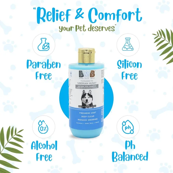 BWB_Natural_Dog_Shampoo_for_Siberian_Husky_.PARABEN_Free+Alcohol_Free+pH_Balance_with_Conditioner_&_Moisturiser_and_Added_Alovera,NEEM,Coconut_&_Amla_extracts_(250ML_+_DEOSPRAY)