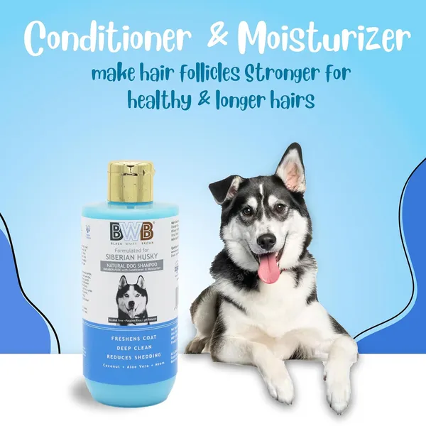 BWB_Natural_Dog_Shampoo_for_Siberian_Husky_.PARABEN_Free+Alcohol_Free+pH_Balance_with_Conditioner_&_Moisturiser_and_Added_Alovera,NEEM,Coconut_&_Amla_extracts_(500_ML)