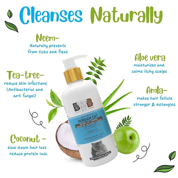BWB_Natural_Shampoo_for_Persian_Cats.PARABEN_Free+Alcohol_Free+pH_Balance_with_Conditioner_&_Moisturiser_and_Added_Alovera,NEEM,Coconut_&_Amla_extracts_(300ML_+_DEOSPRAY)