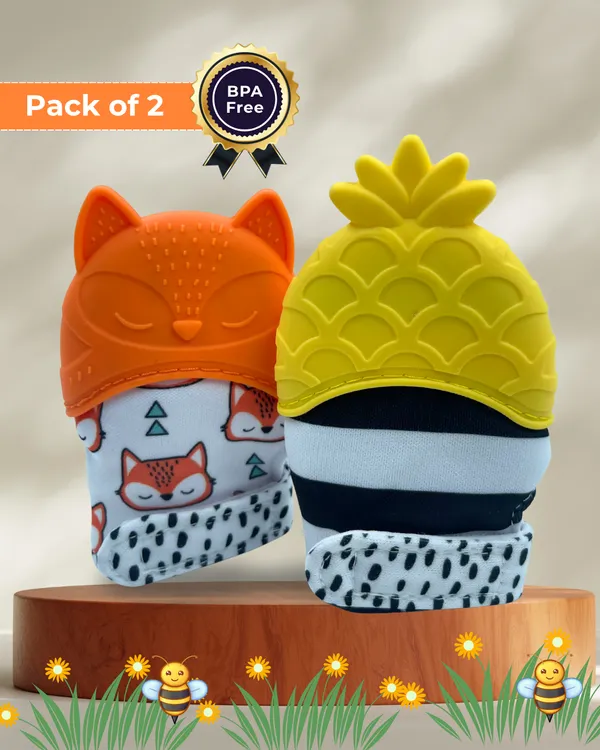Pack_of_2:_Pineapple_Pop_Fox_Hop_Hand_Gloves_Chewy_Teether