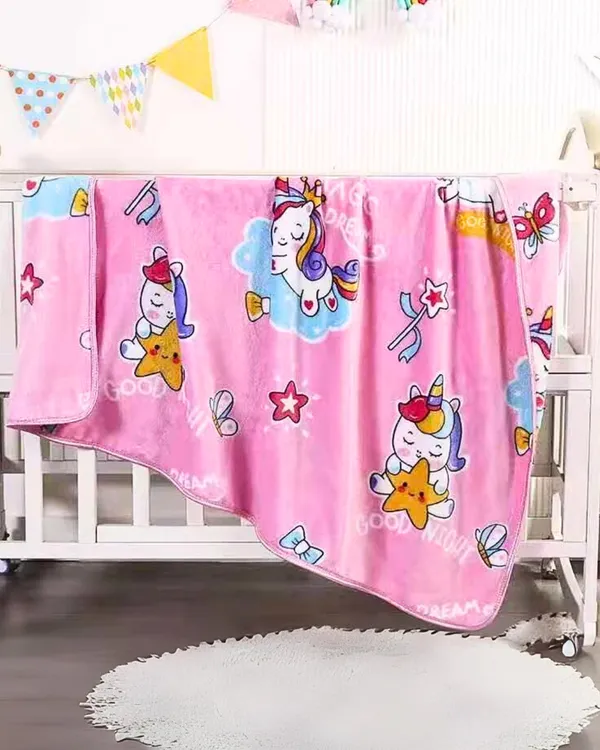 Limited_Stock_Supersoft_Cartoon_Fleece_Blanket_For_Baby_Toddlers_Magical_Unicorn