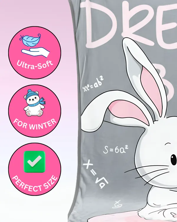 Limited_Stock_Kids_Favourite_Ultra_Soft_Fleece_Blanket_For_Baby_Toddlers_Kids_Dream_Big_Rabbit