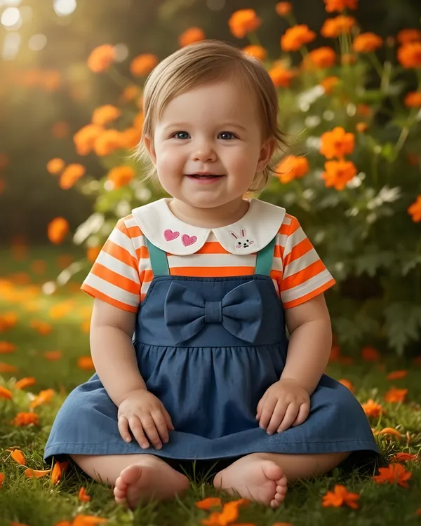 Orange_Bunny_Love_Baby_Frock