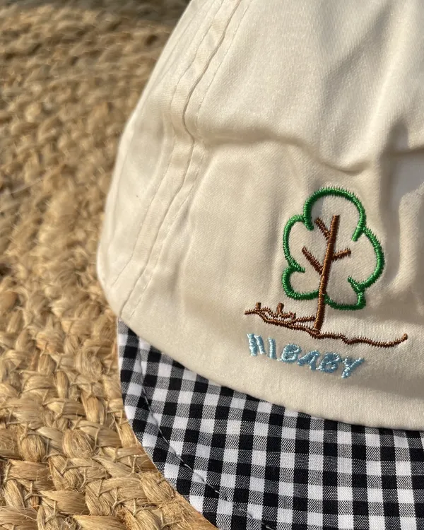 Cubby_Bear_Summer_Checks_Newborn_Cap_Black_Vanilla_Cream