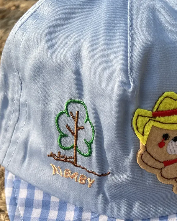 Cubby_Bear_Summer_Checks_Newborn_Cap_Baby_Blue_Sky_Checks