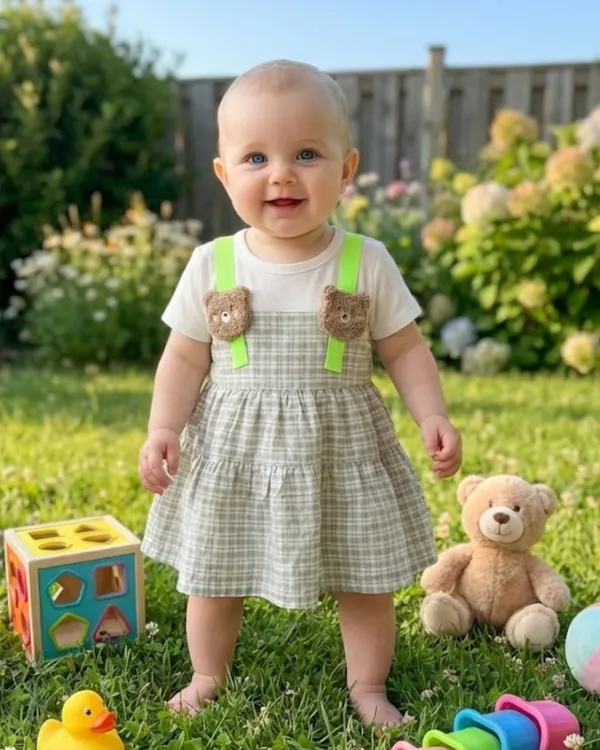 Tinybloom_Grass_Green_Teddy_Frock