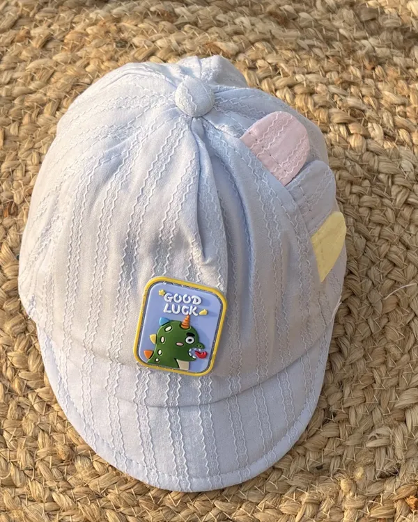 Lucky_Dino_Ultra_Soft_Baby_Cap_Sea_Blue