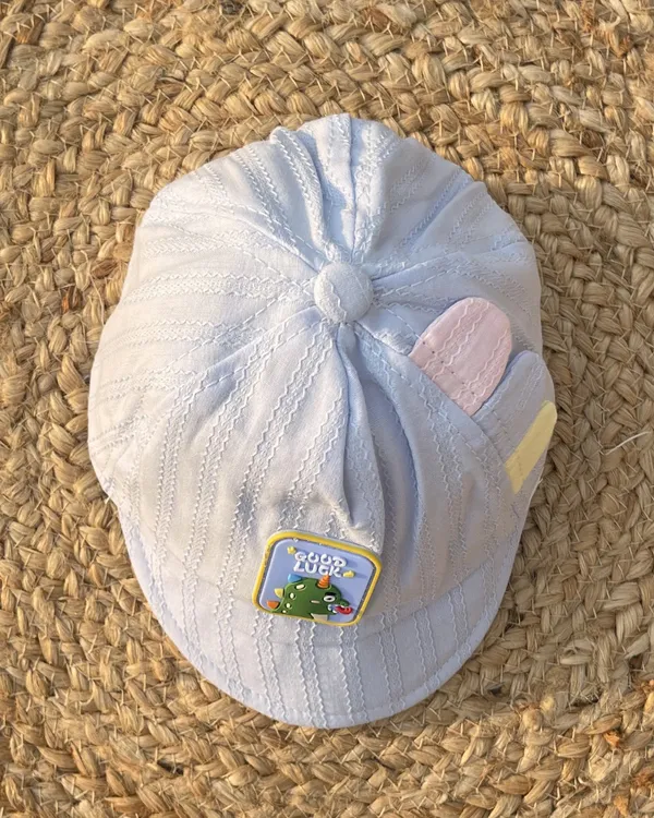 Lucky_Dino_Ultra_Soft_Baby_Cap_Sea_Blue