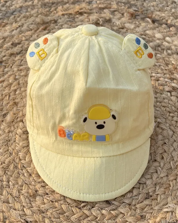 Bear_Paw_Ears_Baby_Soft_Cap_Pink_Bear