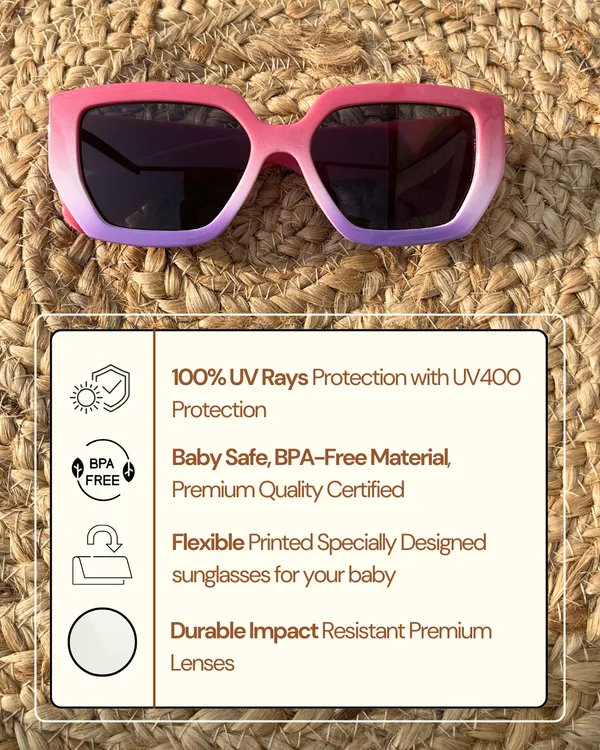 Candy_Pink_Baby_Cap_Aura_Gradient_Sunglasses_Combo