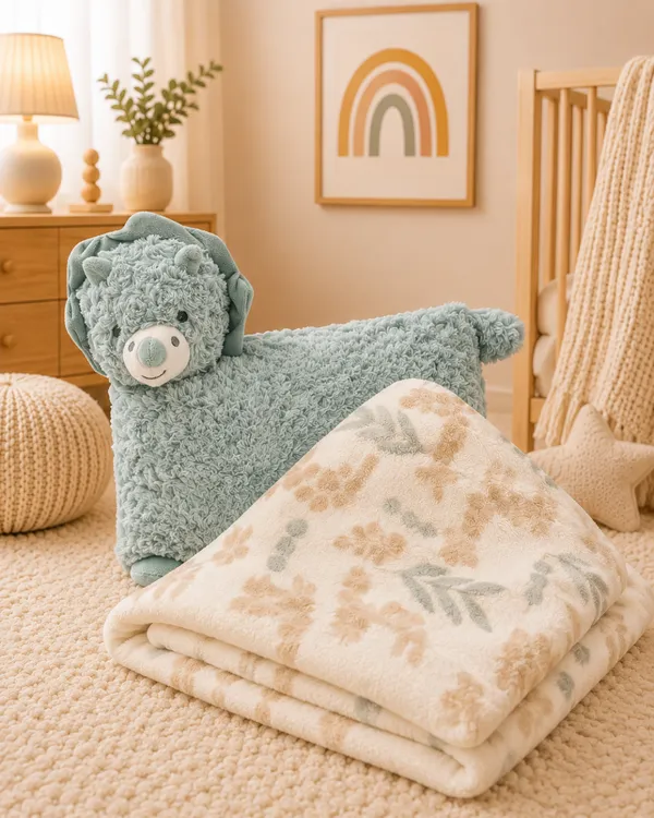 3_In_1_Pillow_Artic_Dino_Toy_With_Blanket_Forest_Teddy