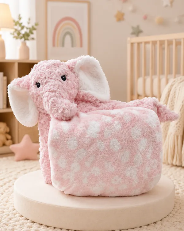 3_In_1_Cotton_Candy_Elephant_Pillow_Toy_With_Blanket