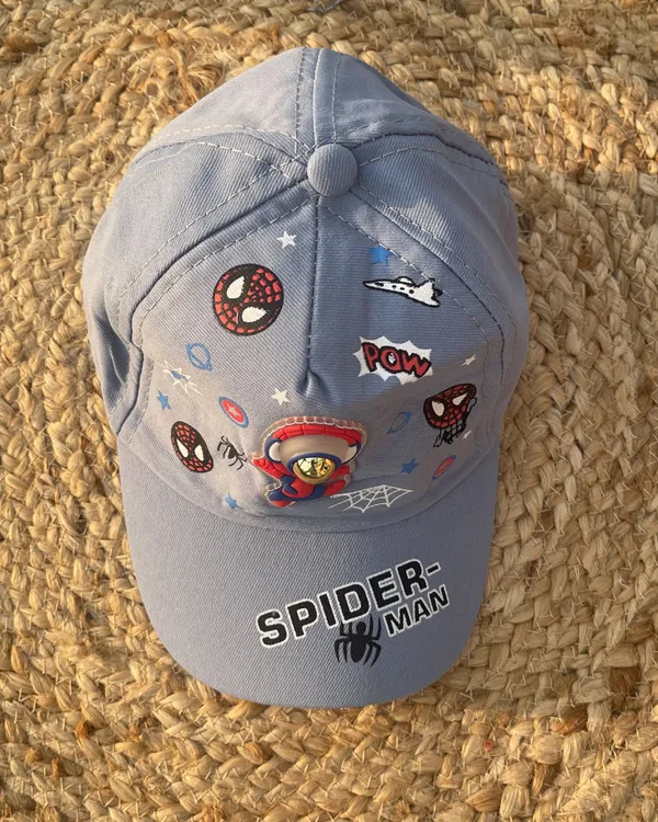 Space_Grey_Star_Explorer_Baby_Kids_Cap