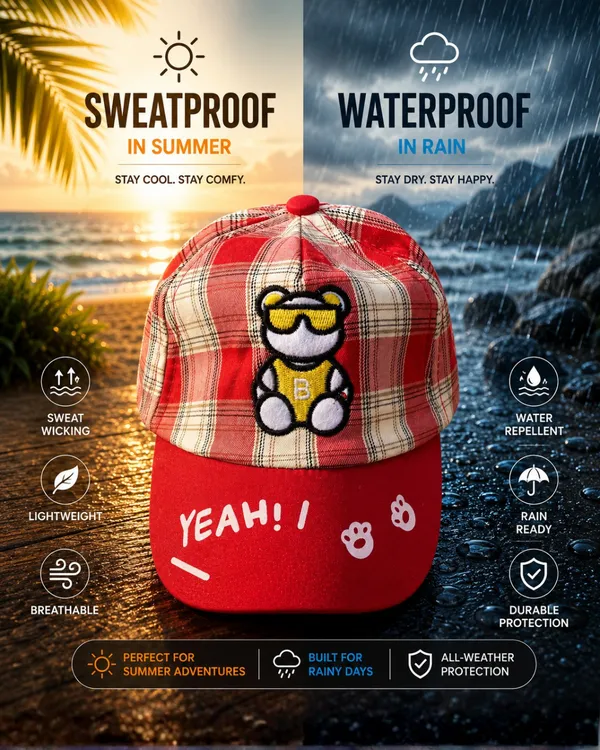 Fire_Red_Play_Mode_Cool_Teddy_Cap