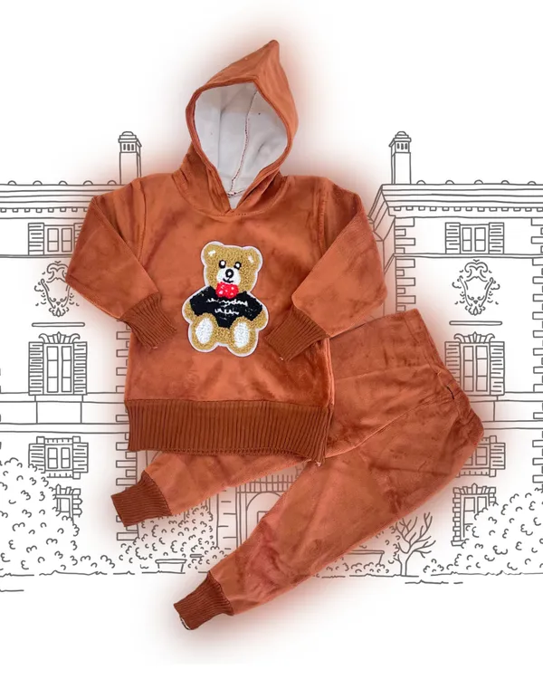 Brown_Fleece_Teddy_Full_Hood_Set_(Hood_+_Touser)