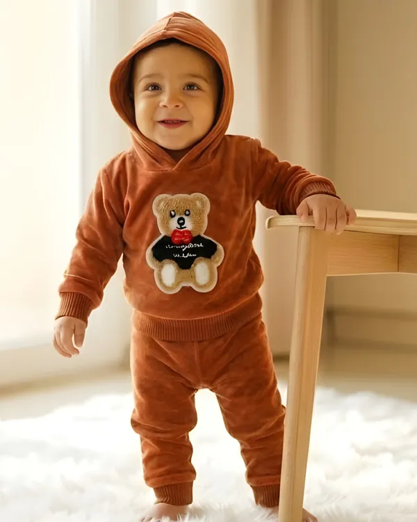 Brown_Fleece_Teddy_Full_Hood_Set_(Hood_+_Touser)