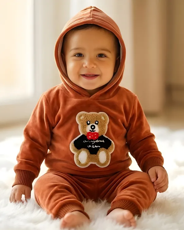 Brown_Fleece_Teddy_Full_Hood_Set_(Hood_+_Touser)