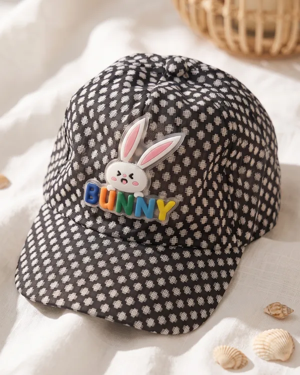 Stitch_Black_Bunny_Bloom_Summer_Baby_Cap