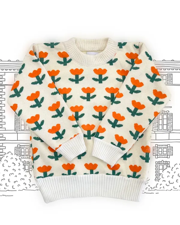 Premium_Orange_&_Cream_Flower_Baby_Cozy_Sweatshirt