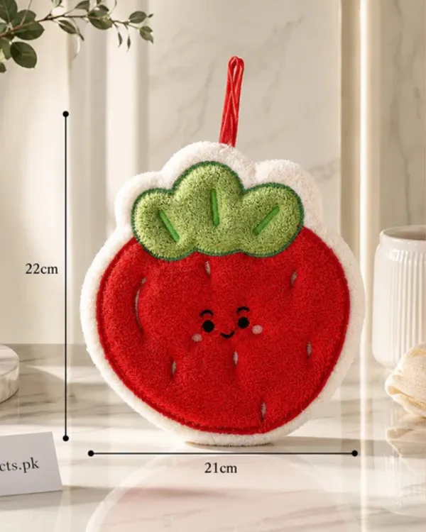 Red_Strawberry_Grapes_Hand_Towel_Napkin