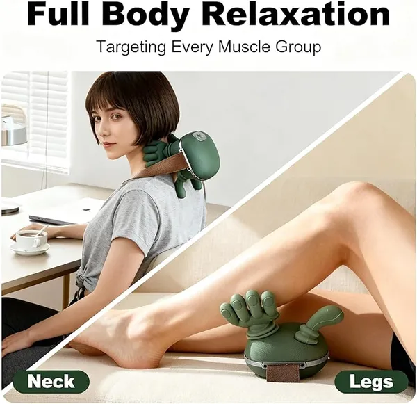Green_Portable_Shoulder_Neck_Massager_With_Heat