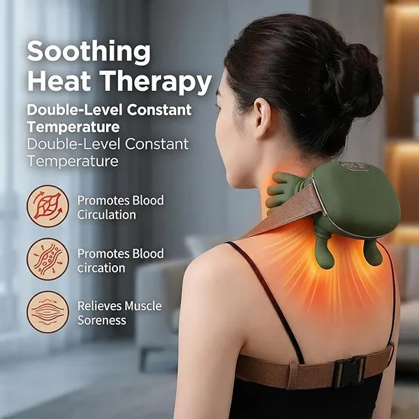 Green_Portable_Shoulder_Neck_Massager_With_Heat